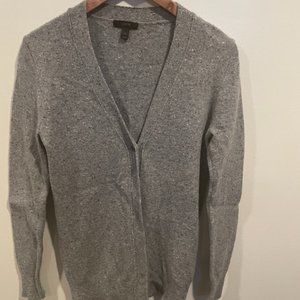 J. Crew Merino Wool Sweater in Grey/Blue Donegal